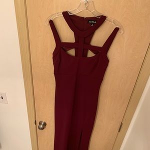 Maroon long dress